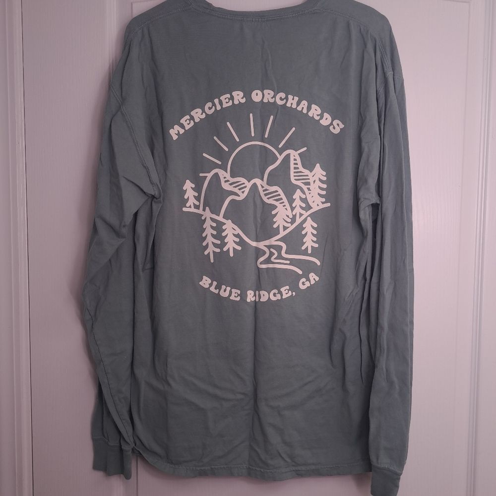 Grey Green Blue Ridge Mercier Orchards Long Sleeve T Shirt